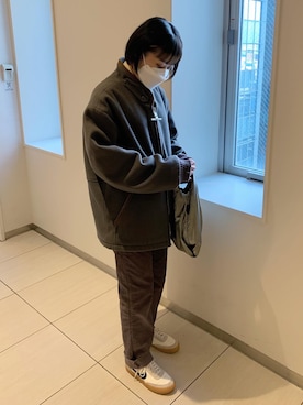 「MIGHTY-MAC（マイティーマック）のアイテム」を使った、yunaさん（レディース・157cm）の冬コーディネート