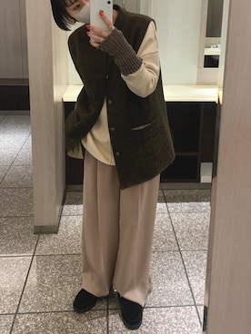 yunaさん（レディース・157cm）の冬コーディネート