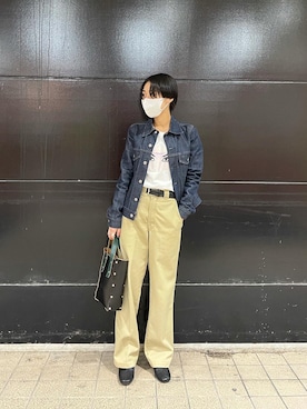 「NOAH（ノア）のアイテム（トップス）」を使った、yunaさん（レディース・157cm）の秋コーディネート