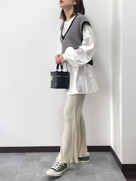 紗衣さん（レディース・158cm）の春コーディネート