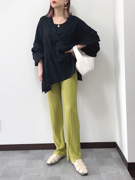 紗衣さん(レディース・158cm)の春コーディネート