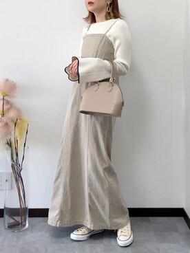 紗衣さん（レディース・158cm）の春コーディネート