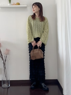 「アイテム（ブーツ）」を使った、紗衣さん（レディース・158cm）の夏コーディネート