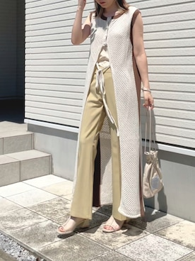 「DHOLIC STYLE（ディーホリックスタイル）のアイテム」を使った、紗衣さん（レディース・158cm）の夏コーディネート