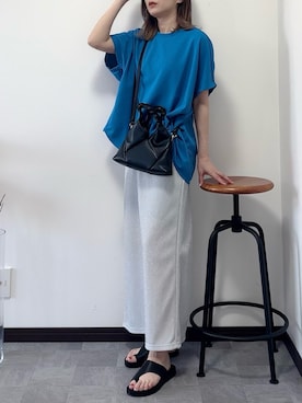「しまむら（シマムラ）のアイテム（スカート）」を使った、紗衣さん（レディース・158cm）の夏コーディネート