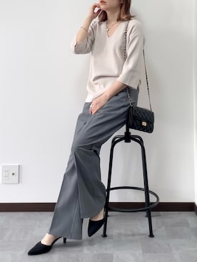 紗衣さん（レディース・158cm）の春コーディネート