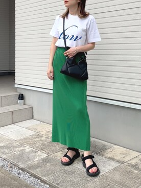 「LOW JACK DESIGN（ロウジャックデザイン）のアイテム」を使った、紗衣さん（レディース・158cm）の夏コーディネート