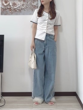 「tipコーデ」｜紗衣さん（レディース・158cm）の夏コーディネート