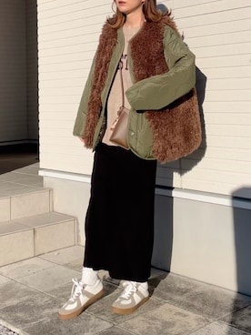 紗衣さん（レディース・158cm）の秋コーディネート