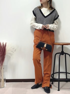 「Baginning(バッグリング)のアイテム」を使った、紗衣さん(レディース・158cm)の秋コーディネート