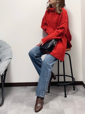 紗衣さん（レディース・158cm）の冬コーディネート