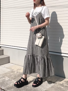 紗衣さん（レディース・158cm）の夏コーディネート