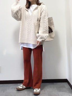 紗衣さん（レディース・158cm）の秋コーディネート