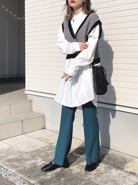 紗衣さん（レディース・158cm）の秋コーディネート