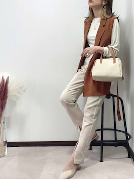 「Baginning(バッグリング)のアイテム」を使った、紗衣さん(レディース・158cm)の秋コーディネート