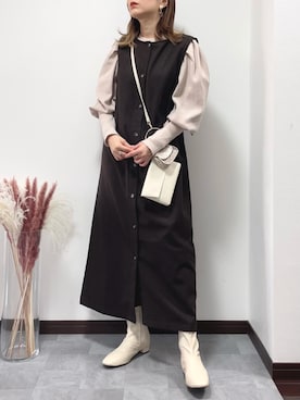 紗衣さん(レディース・158cm)の冬コーディネート