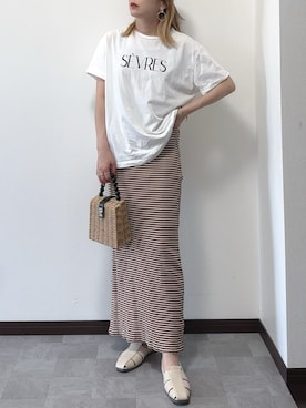 紗衣さん（レディース・158cm）の夏コーディネート