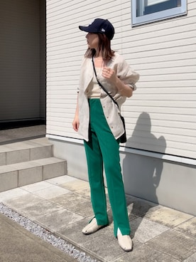 紗衣さん(レディース・158cm)の春コーディネート