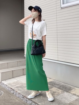 紗衣さん（レディース・158cm）の夏コーディネート