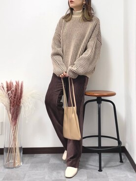 紗衣さん（レディース・158cm）の冬コーディネート