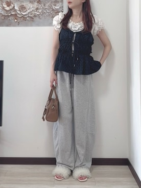 「tiptop（ティップトップ）のアイテム」を使った、紗衣さん（レディース・158cm）の夏コーディネート