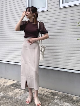「dazzlin（ダズリン）のアイテム」を使った、紗衣さん（レディース・158cm）の夏コーディネート