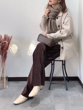 紗衣さん（レディース・158cm）の冬コーディネート