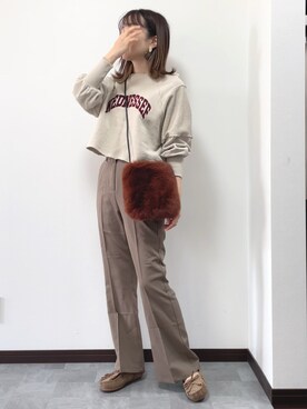 「COMMON WARE（コモンウェアー）のアイテム」を使った、紗衣さん（レディース・158cm）の秋コーディネート