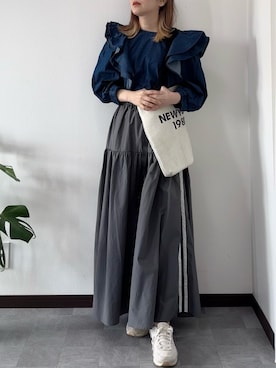紗衣さん（レディース・158cm）の春コーディネート