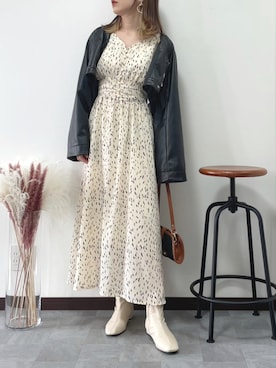 「ミーア」｜「アイテム（ジャケット/アウター）」を使った、紗衣さん（レディース・158cm）の秋コーディネート