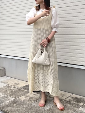 「Chillfar（チルファー）のアイテム（ワンピース/ドレス）」を使った、紗衣さん（レディース・158cm）の夏コーディネート