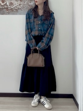 紗衣さん(レディース・158cm)の秋コーディネート