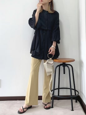 「DHOLIC STYLE（ディーホリックスタイル）のアイテム」を使った、紗衣さん（レディース・158cm）の夏コーディネート