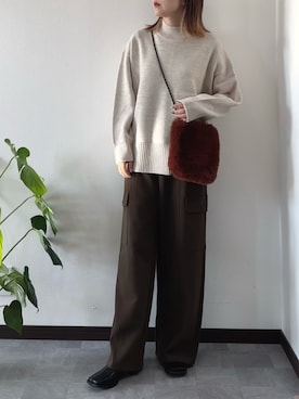 「COMMON WARE（コモンウェアー）のアイテム」を使った、紗衣さん（レディース・158cm）の秋コーディネート