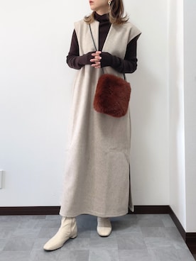 「COMMON WARE（コモンウェアー）のアイテム」を使った、紗衣さん（レディース・158cm）の秋コーディネート