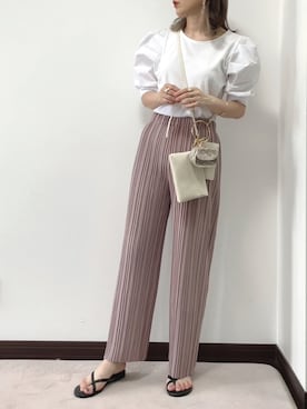 「DHOLIC STYLE（ディーホリックスタイル）のアイテム」を使った、紗衣さん（レディース・158cm）の夏コーディネート