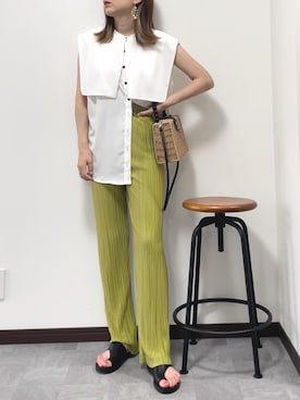 「pr」｜「アイテム（サンダル）」を使った、紗衣さん（レディース・158cm）の夏コーディネート