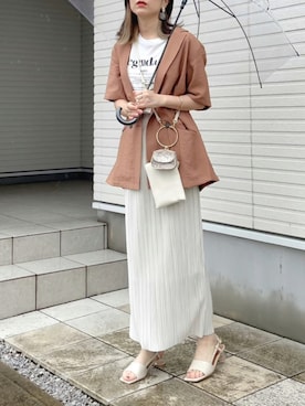 「cepo（セポ）のアイテム（ジャケット/アウター）」を使った、紗衣さん（レディース・158cm）の夏コーディネート