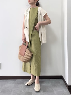 「frames RAY CASSIN（フレームスレイカズン）のアイテム」を使った、紗衣さん（レディース・158cm）の夏コーディネート