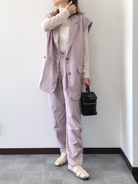 紗衣さん（レディース・158cm）の春コーディネート