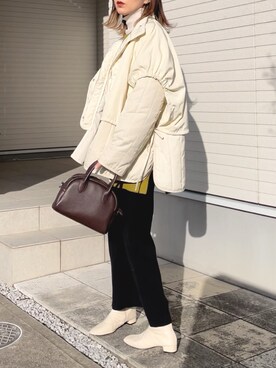 「select MOCA（セレクトモカ）のアイテム（その他アウター）」を使った、紗衣さん（レディース・158cm）の冬コーディネート