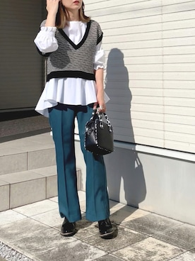 紗衣さん（レディース・158cm）の秋コーディネート