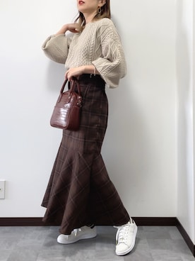 紗衣さん（レディース・158cm）の冬コーディネート