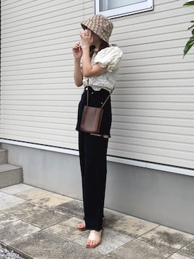 紗衣さん（レディース・158cm）の夏コーディネート