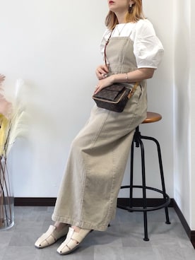 紗衣さん（レディース・158cm）の春コーディネート