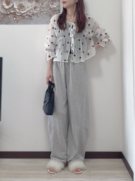 「tiptop（ティップトップ）のアイテム」を使った、紗衣さん（レディース・158cm）の夏コーディネート