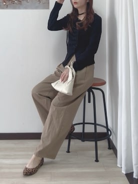 紗衣さん(レディース・158cm)の秋コーディネート