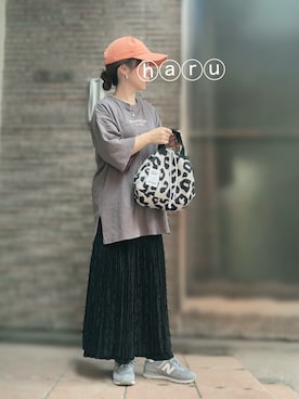 「アイテム（ピアス（両耳用））」を使った、🅗🅐🅡🅤さん（レディース・146cm）の秋コーディネート