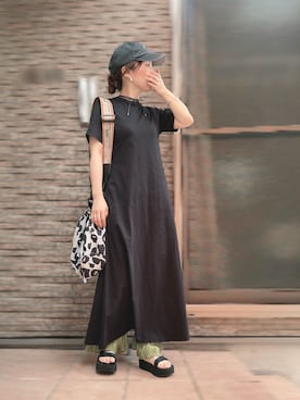 「アイテム（ピアス（両耳用））」を使った、🅗🅐🅡🅤さん（レディース・146cm）の秋コーディネート