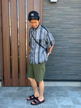 「アイテム（サンダル）」を使った、takeshiさん（メンズ・171cm・30代）の夏コーディネート